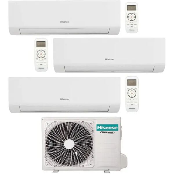 condizionatore hisense energy ultra trial split 9000+9000+12000 btu inverter r32 3amw62u4rjc a++ wifi