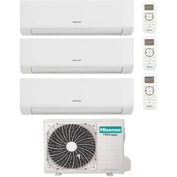 condizionatore hisense energy ultra trial split 9000+9000+9000 btu inverter r32 3amw52u4rja a++ wifi