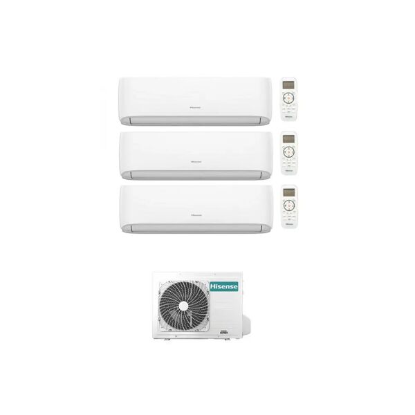 condizionatore hisense hi-comfort trial split 7000+7000+12000 btu inverter r32 3amw62u4rjc a++/a+ wifi