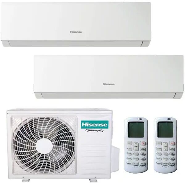 condizionatore hisense new comfort dual split 7000+18000 btu inverter r32 3amw52u4rja a++