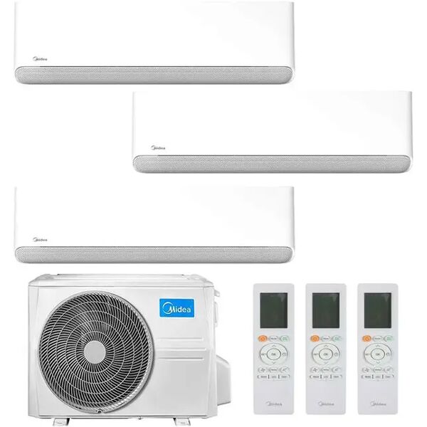 condizionatore midea breezeless e trial split 9000+12000+12000 btu inverter r32 m3oa-27hfn8-q a++ wifi