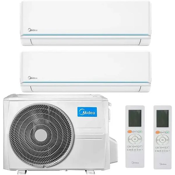 condizionatore midea evolution dual split 9000+12000 btu inverter r32 m2oh-14hfn8-q a++