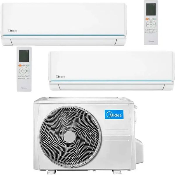 condizionatore midea evolution dual split 9000+9000 btu inverter r32 m2oe-18hfn8-q a++