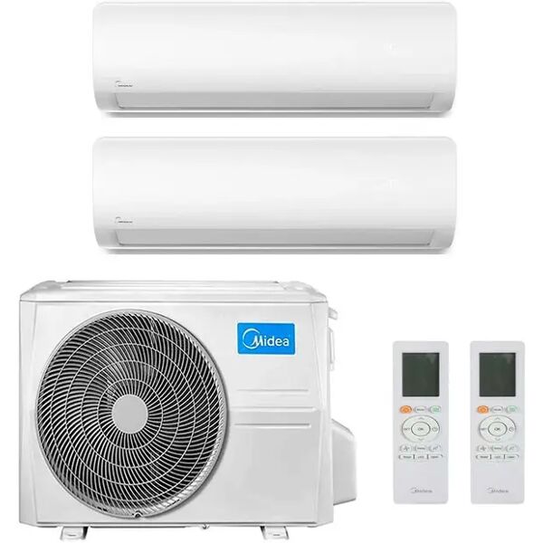 condizionatore midea extreme dual split 9000+9000 btu inverter r32 m2oh-14hfn8-q a++ wifi