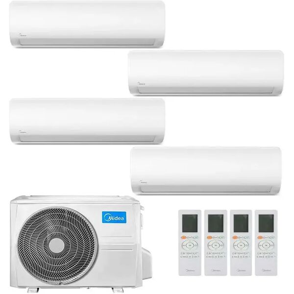 condizionatore midea extreme quadri split 9000+9000+12000+12000 btu inverter r32 m4ob-36hfn8-q a++ wifi