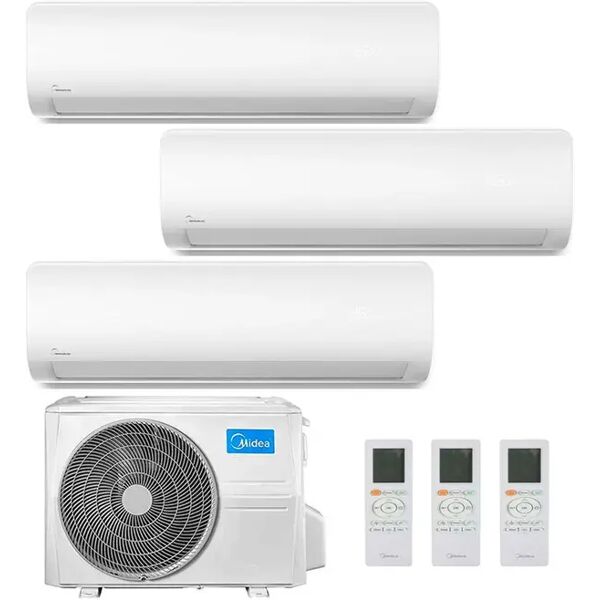 condizionatore midea extreme trial split 9000+12000+12000 btu inverter r32 m3oa-27hfn8-q a++ wifi