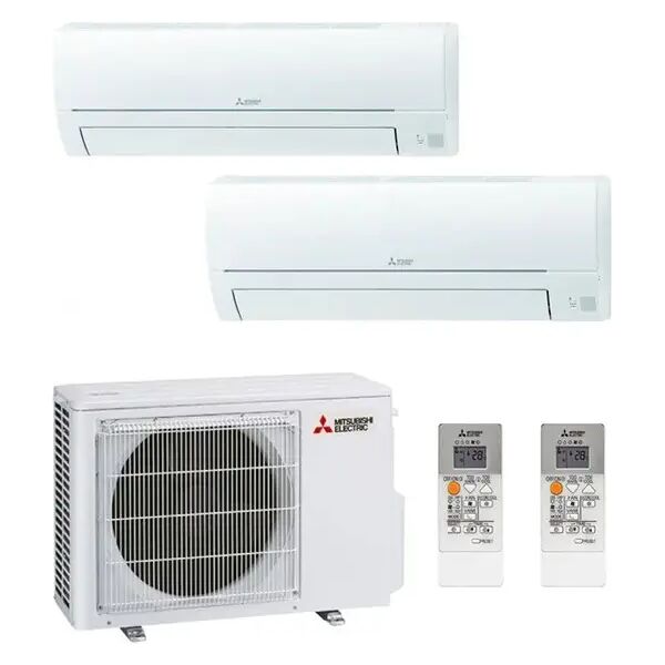 condizionatore mitsubishi smart msz-hr dual split 9000+12000 inverter r32 mxz-2ha40vf a++