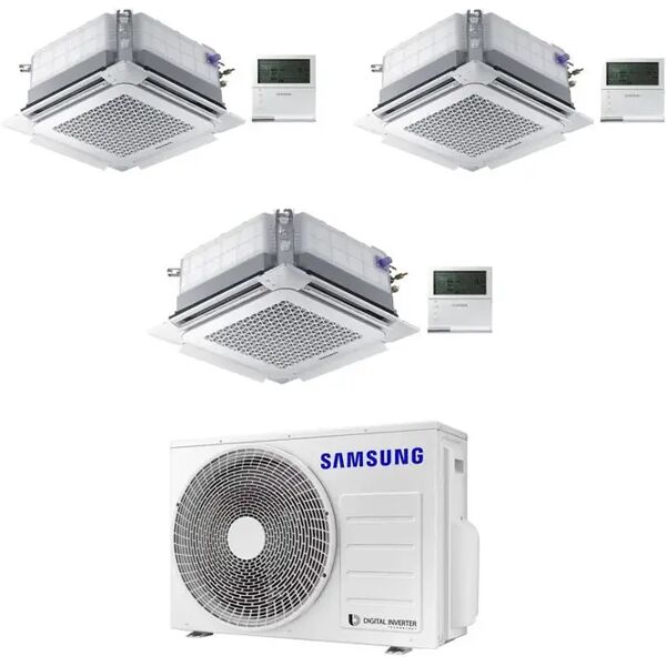 condizionatore samsung cassetta a 4 vie mini windfree 9000+12000+12000 btu inverter aj068txj3kg a++ r32