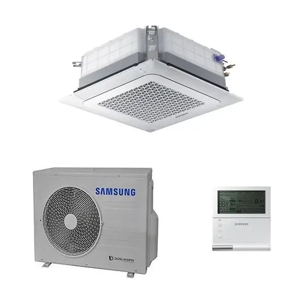 condizionatore samsung cassetta a 4 vie mini windfree monosplit 12000 btu inverter ac035rnndkg  a++ r32