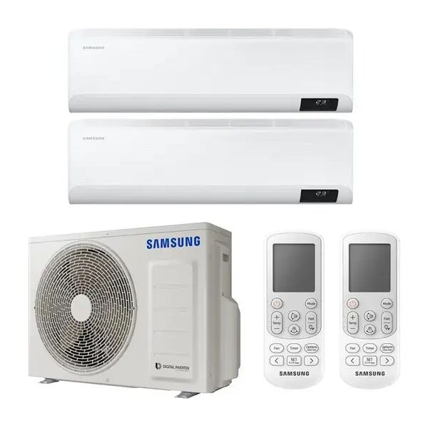 condizionatore samsung cebu dual split 12000+12000 btu inverter r32 aj050 a+++/a++ wifi