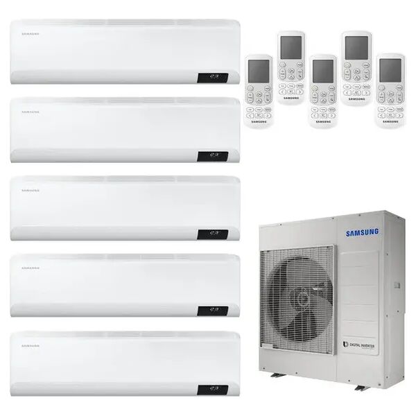 condizionatore samsung cebu penta split 9000+9000+12000+12000+18000 btu inverter r32 aj100 a++/a+ wifi