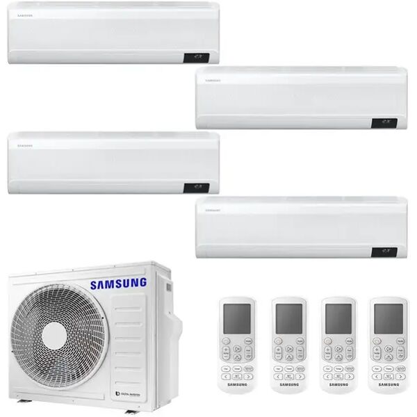 condizionatore samsung windfree avant quadri split 7000+7000+12000+12000 btu inverter r32 aj080 a++/a+ wifi