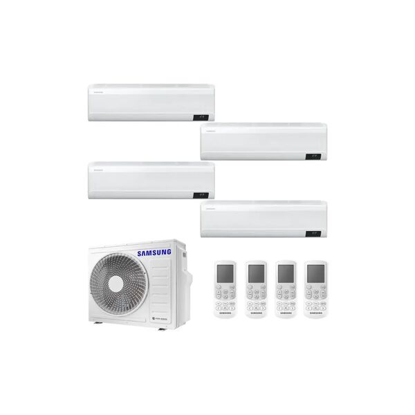 condizionatore samsung windfree avant quadri split 7000+7000+7000+18000 btu inverter r32 aj080 a++/a+ wifi