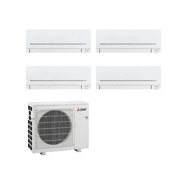 climatizzatore/condizionatore mitsubishi electric quadrisplit parete linea plus 9000 btu mxz-4f72vf + msz-ap20vf+msz-ap20vf+msz-ap20vf+msz-ap25vg