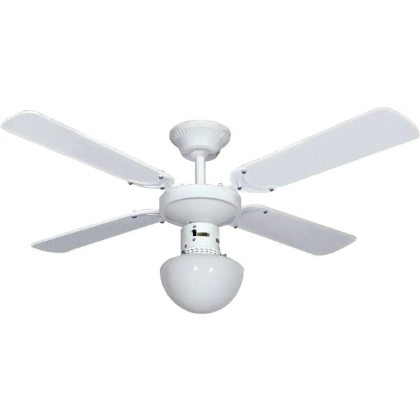 concord ws42-4c1l ventilatore da soffitto con telecomando con luce lampadario ventilatore 4 pale diametro 105 cm 3 velocità colore bianco - ws42-4c1l