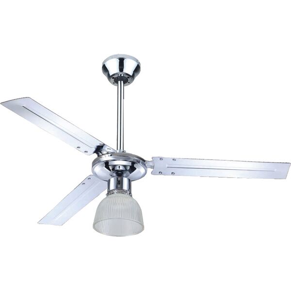 zephir zfr3121x ventilatore da soffitto con luce e telecomando 3 pale Ø 120 cm lampadario 3 velocità - zfr3121x