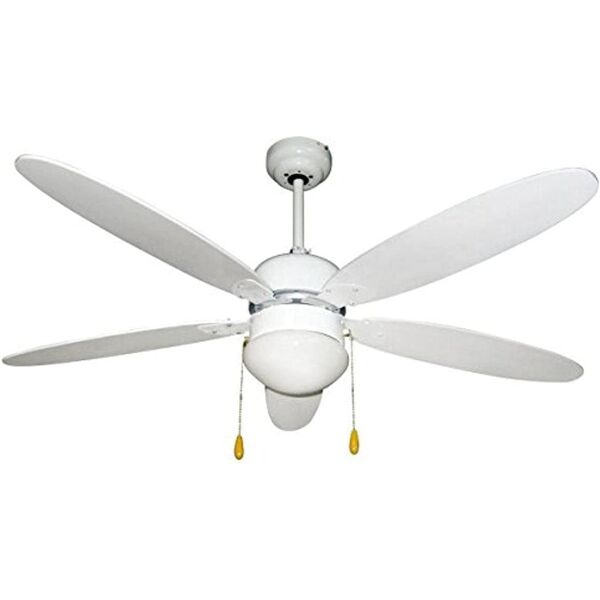 zephir zfs9110b ventilatore da soffitto con luce 5 pale Ø 132 cm lampadario 3 velocità - zfs9110b