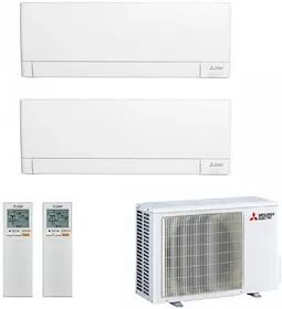 Mitsubishi Condizionatore Dualsplit Inverter  15000+ 18000 Btu Wi-Fi Plus Codice Prod: Msz-Ay42(50)Vgkp Mxz-3f54vf4