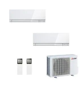 Mitsubishi Condizionatore Dualsplit Serie Kirigamine Zen 9000+9000 Btu Codice Prod: Msz-Ef25(25)Vgkw Mxz-2f33vf3