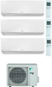 Daikin Condizionatore Trialsplit Serie Perfera Ftxm20a+ Ftxm20a + Ftxm20a +3mxm40a9 7000 7000 7000 Btu Codice Prod: Ftxm20a(3)  3mxm40a9