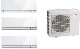 Mitsubishi Condizionatore Trialsplit Kirigamine Zen 7000+7000+7000 Btu Codice Prod: Msz-Ef22vgkw(X3) Mxz-3f54vf3