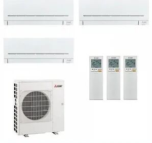 Mitsubishi Condizionatore Trialsplit Serie Plus 7000+7000+7000 Btu Codice Prod: Msz-Ap20vgk(X3) Mxz-3f54vf3