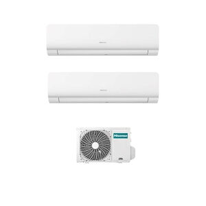 Hisense New Energy Condizionatore Dualsplit 9000+9000 Btu Bianco Codice Prod: Kc25mr01g+kc25mr01g+2amw35u4rg