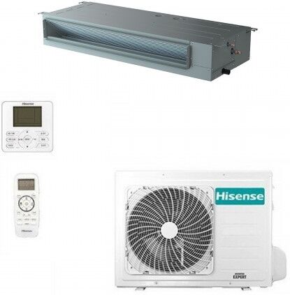 Hisense Mono Split Canalizzato 9000 Btu ADT26UX4RBL8 AUW26U4RS8 Turbo Climatizzatore 220 v Monofase R-32 WiFi Opz