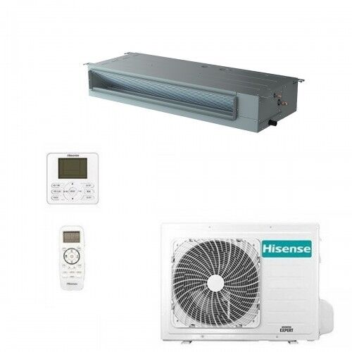 Hisense Mono Split Canalizzato 18000 Btu ADT52UX4RCL8 AUW52U4RJ8 Turbo Climatizzatore 220 v Monofase R-32 WiFi Opz