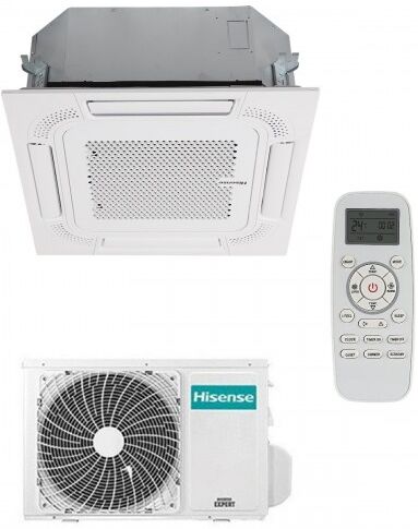 Hisense Mono Split Cassetta 60x60 9000 Btu ACT26UR4RCC8 AUW26U4RS8 Turbo Climatizzatore Monofase 220 v R-32 WiFi Opz