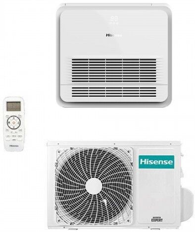 Hisense Mono Split Pavimento 9000 Btu AKT26UR4RK8 AUW26U4RS8 Turbo Climatizzatore Console Monofase 220 v R-32 WiFi Opz