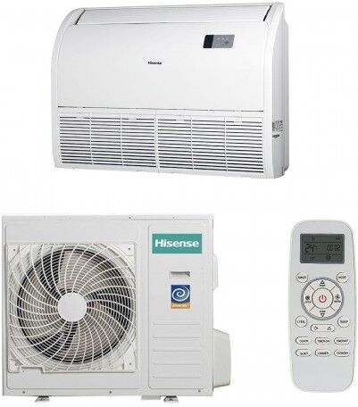 Hisense Mono Split Soffitto 40800 Btu AUV125UR4RC8 AUW125U6RN8-T Turbo Climatizzatore Pavimento Trifase 380 v R-32 WiFi Opz