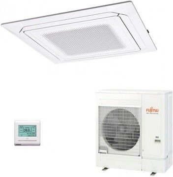 Fujitsu Mono Split Cassetta Bianco 36000 Btu AUXG36KRLB AOYG36KRTA Condizionatore Serie KR Circular Flow 9.4 kW Trifase 380v