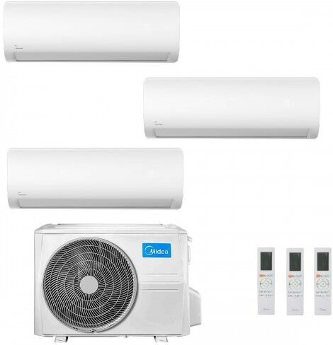 Midea Trial Split 9+9+9 Btu Xtreme Pro WF M3OG-21HFN8-Q con 3 unità MSAGBU-09HRFN8 Condizionatore R-32 WiFi A++ A+