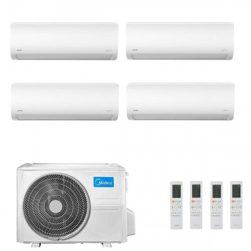 Midea Quadri Split 9+9+9+9 Btu Xtreme Pro GREEN M4O-36FN8-Q con 4 unità MSAGBU-09HRFN8/GR Condizionatore R-32 WiFi A++ A+