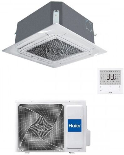 Haier Mono Split 12000 Btu Cassetta 620 Bianco 3.5 kW AB35S2SC2FA(H) 1U35S2SM1FA Condizionatore WiFi Inverter R-32