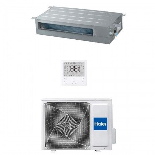 Haier Mono Split 9000 Btu Canalizzato Slim Bassa Prevalenza 2.5 kW AD25S2SS1FA(H) 1U25S2SM1FA Condizionatore WiFi R-32