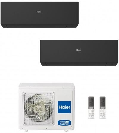 Haier Dual Split 15+15 Btu Expert Nero WiFi 4.2+4.2 kW 3U70S2SR5FA AS42XCAHRA-MB AS42XCAHRA-MB Condizionatore R-32