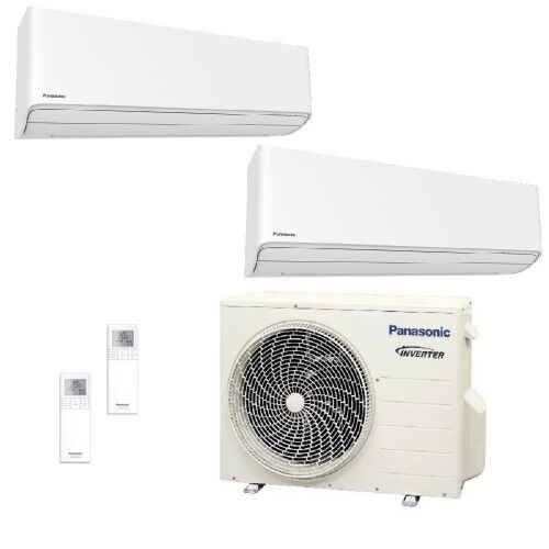 Panasonic Dual Split 7+12 CU-2Z50TBE CS-Z20ZKEW CS-Z35ZKEW Condizionatore 2.0+3.5 kW Serie Z Etherea Bianco WiFi R-32