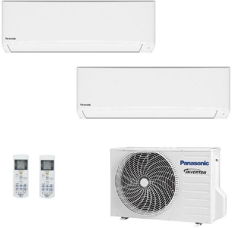 Panasonic Dual Split 7+9 CU-2Z41TBE CS-TZ20ZKEW CS-TZ25ZKEW Condizionatore 2.0+2.5 kW Serie TZ Compatta Bianco WiFi R-32