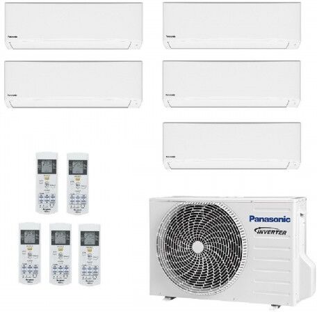 Panasonic Quadri Split 9+9+9+9 CU-5Z90TBE CS-TZ25ZKEW CS-TZ25ZKEW CS-TZ25ZKEW CS-TZ25ZKEW Condizionatore TZ Compatta