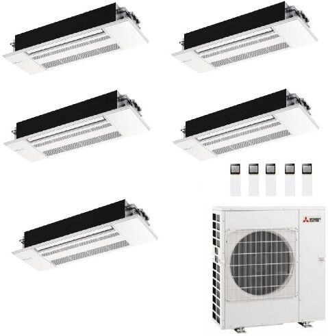 Mitsubishi Penta Split 9+9+9+9+9 MLZ-KP MXZ-5F102VF2 Condizionatore Cassetta 2.5+2.5+2.5+2.5+2.5 kW R-32 Bianco WiFi Opzionale