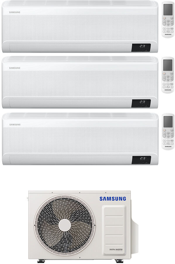 Avant Windfree Avant Samsung Condizionatore Trial Split R-32 7000+12000+12000 Btu Inverter Wifi Aj068txj3kg A++ New 2020