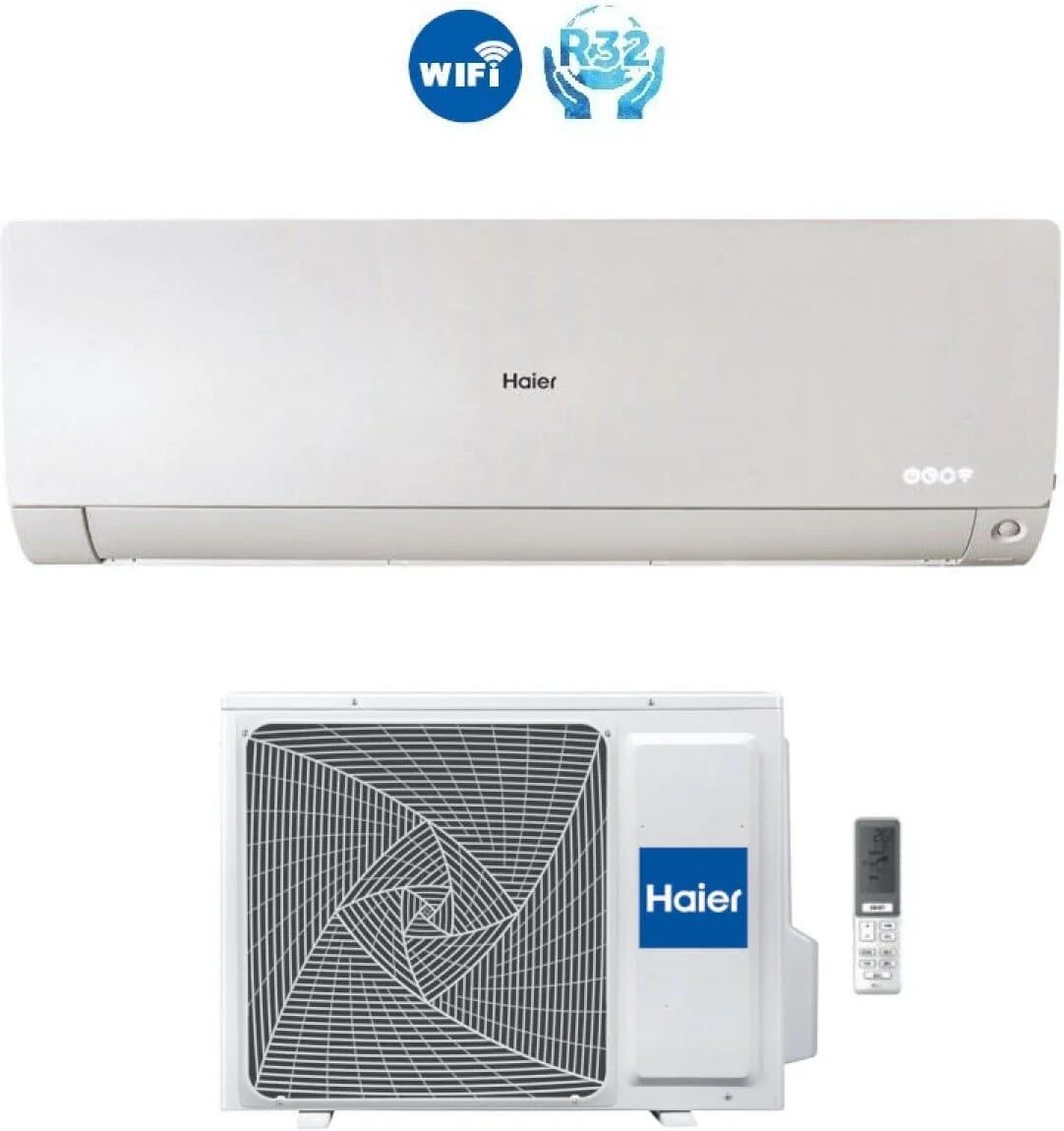 HAIER Climatizzatore Condizionatore Monosplit Flexis Gas R32 18000 Btu Classe A+++ Wi Fi