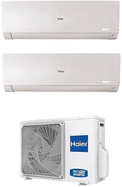 HAIER Climatizzatore Condizionatore Dualsplit 12+12 Flexis 12000+12000 Btu gas R32 A++ Wi Fi