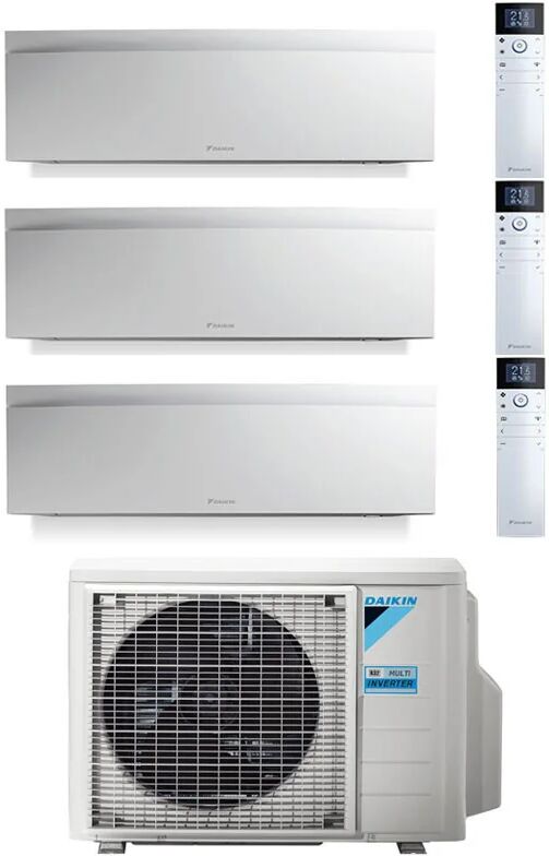 Condizionatore Daikin Emura Bianco Trial Split 7000+7000+15000 Btu Inverter R32 3Mxm52 A+++ Wifi (3MXM52 7+7+15)