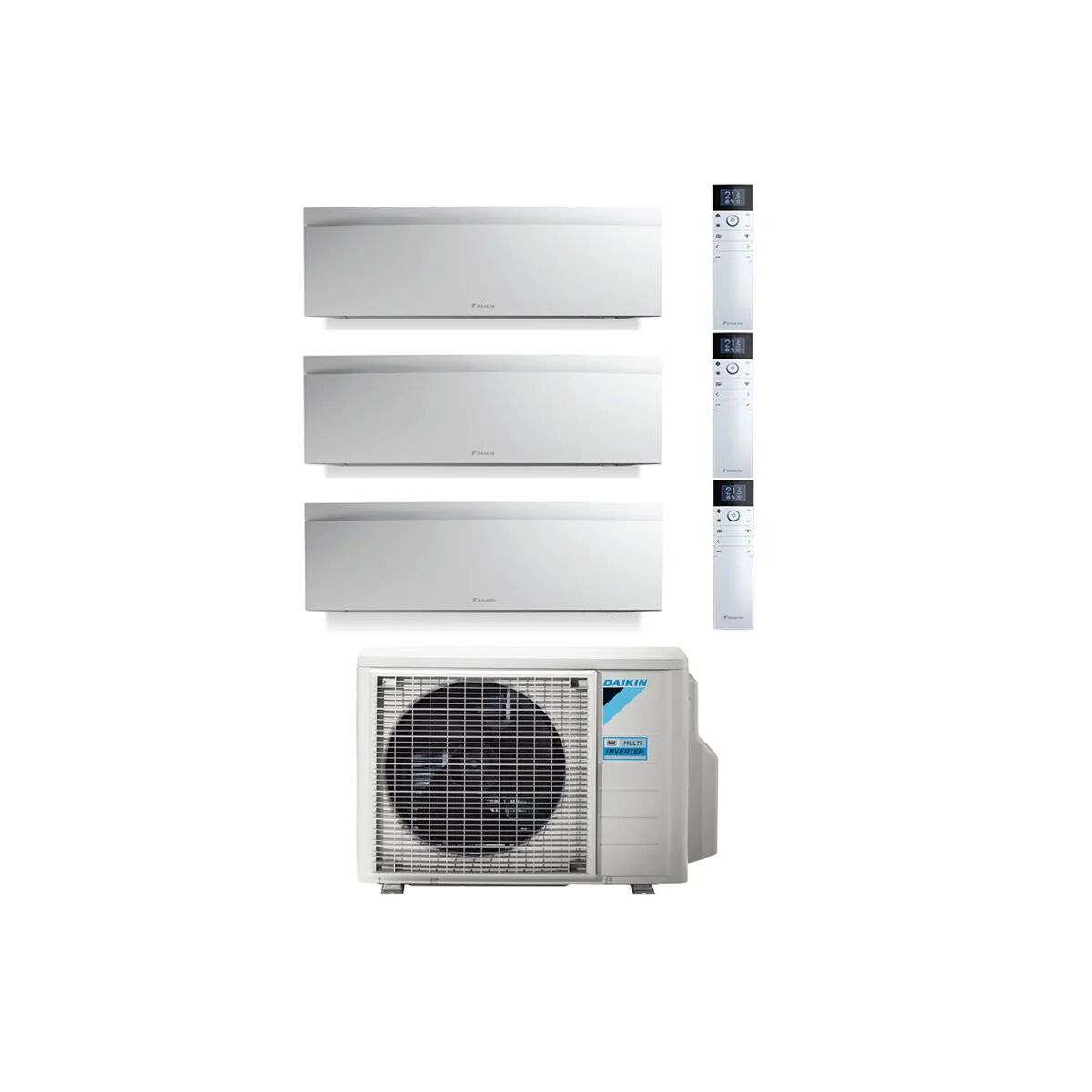 Condizionatore Daikin Emura Bianco Trial Split 7000+7000+15000 Btu Inverter R32 3Mxm68 A++ Wifi (3MXM68 7+7+15)
