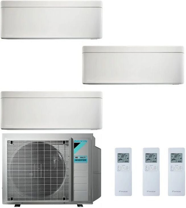 Condizionatore Daikin Stylish Bianco Trial Split 7000+12000+12000 Btu Inverter R32 3Mxm68 A++ Wifi (STYLISH 3MXM68 7+12+12)