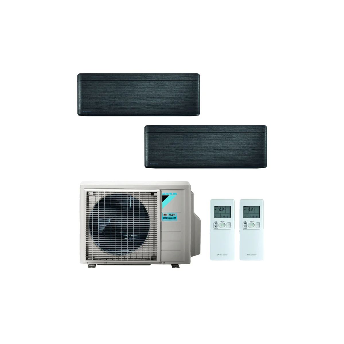 Condizionatore Daikin Stylish New Real Blackwood Dual Split 7000+12000 Btu Inverter R32 2Mxm40M A++/A++ Wifi (STYLISH 2MXM40M 7+12)