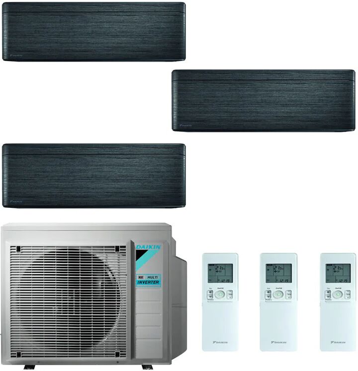 Condizionatore Daikin Stylish New Real Blackwood Trial Split 7000+7000+9000 Btu Inverter R32 3Mxm52N A+++ Wifi (STYLISH 3MXM52N 7+7+9)